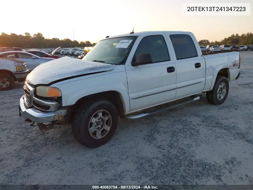 2004 GMC Sierra 1500 Slt VIN: 2GTEK13T241347223 Lot: 40083704