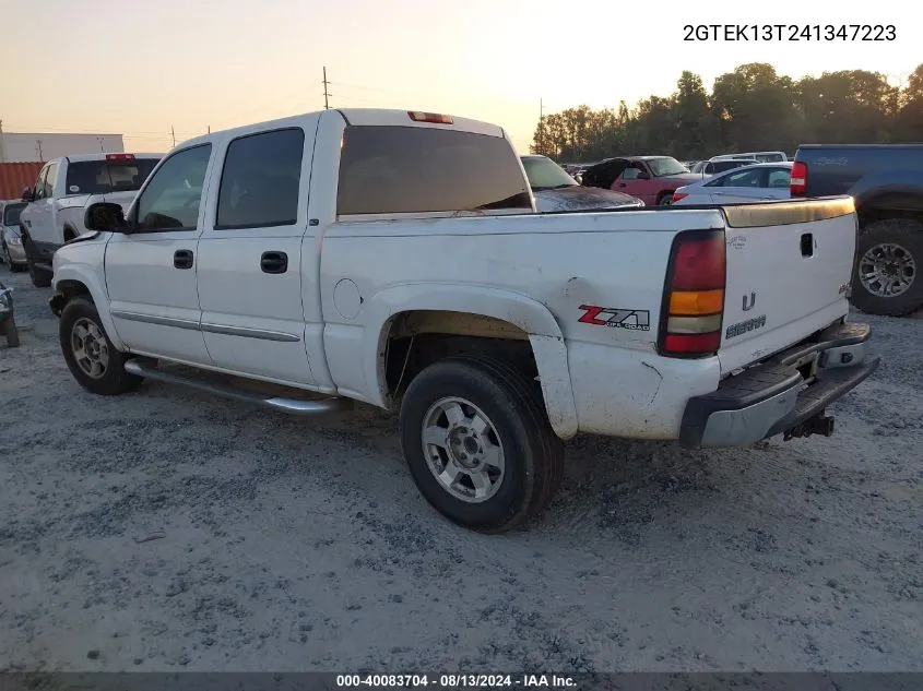 2004 GMC Sierra 1500 Slt VIN: 2GTEK13T241347223 Lot: 40083704