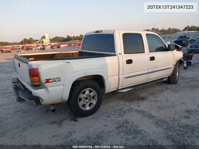 2004 GMC Sierra 1500 Slt VIN: 2GTEK13T241347223 Lot: 40083704