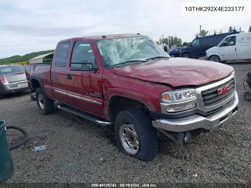 2004 GMC Sierra 2500Hd Slt VIN: 1GTHK292X4E233177 Lot: 40135743