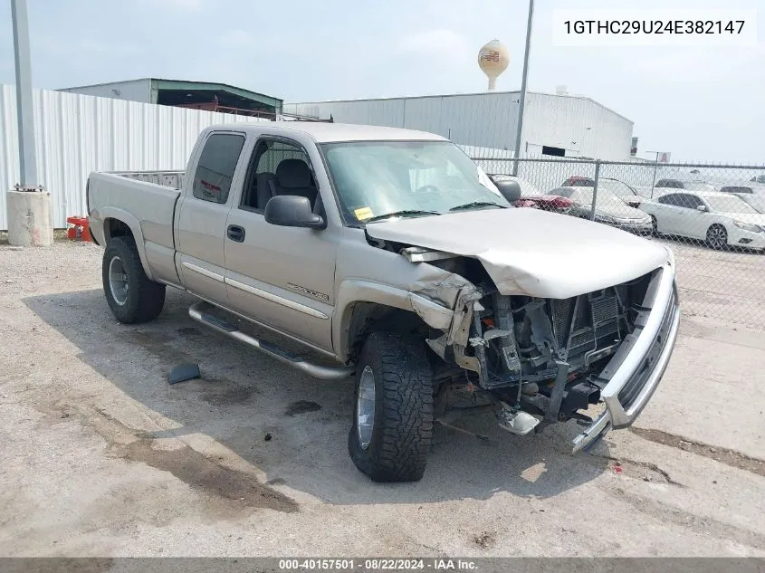 2004 GMC Sierra 2500Hd Sle VIN: 1GTHC29U24E382147 Lot: 40157501