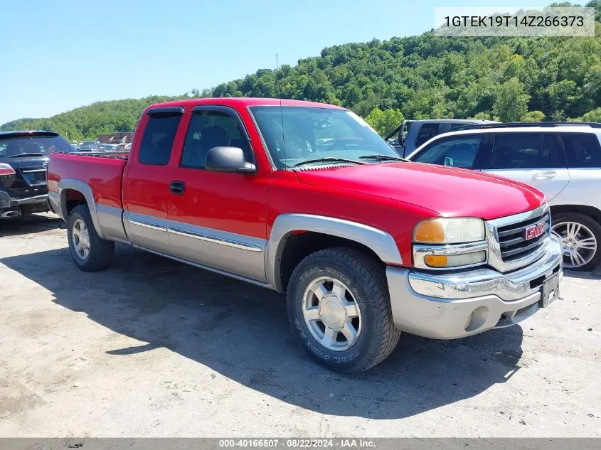 2004 GMC Sierra 1500 Sle VIN: 1GTEK19T14Z266373 Lot: 40166507