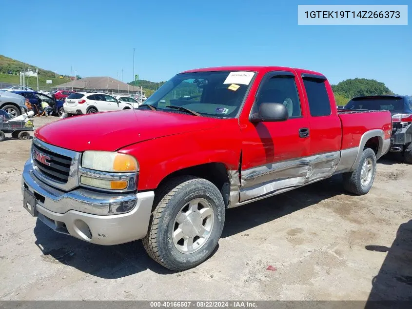 2004 GMC Sierra 1500 Sle VIN: 1GTEK19T14Z266373 Lot: 40166507