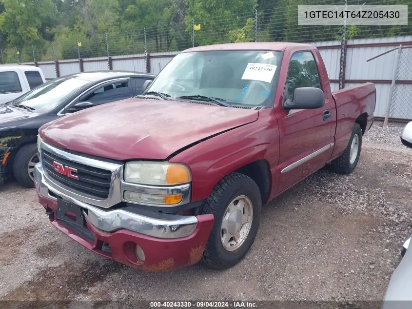 2004 GMC Sierra 1500 Sle VIN: 1GTEC14T64Z205430 Lot: 40243330