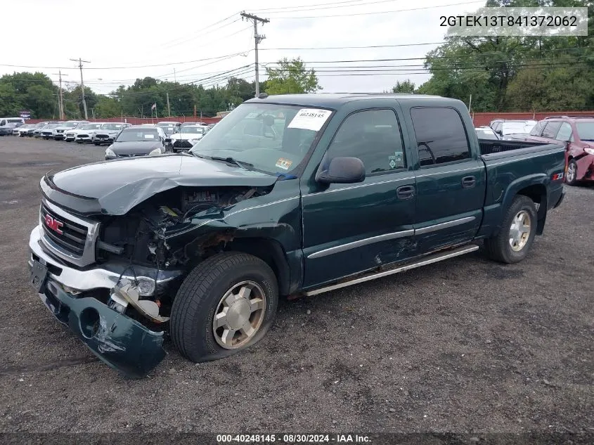 2004 GMC Sierra 1500 Sle VIN: 2GTEK13T841372062 Lot: 40248145