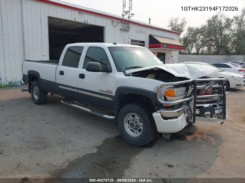 1GTHK23194F172026 2004 GMC Sierra 2500Hd Sle