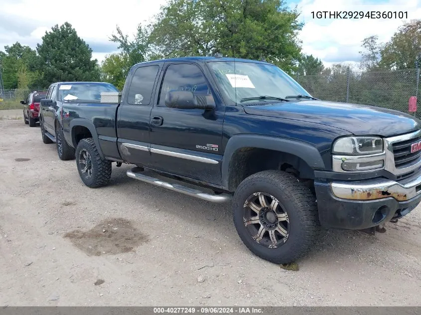 2004 GMC Sierra 2500Hd Slt VIN: 1GTHK29294E360101 Lot: 40277249