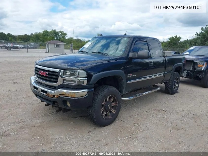 2004 GMC Sierra 2500Hd Slt VIN: 1GTHK29294E360101 Lot: 40277249