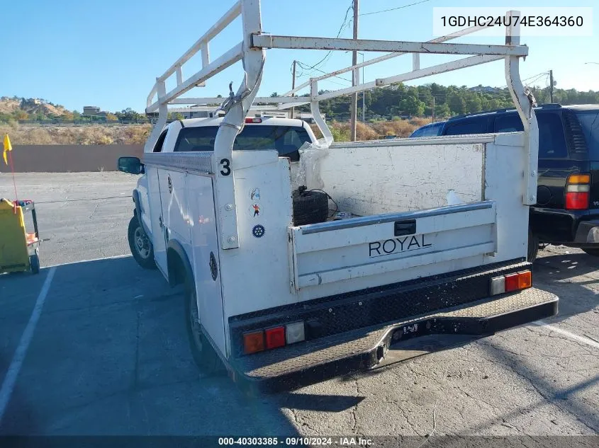 2004 GMC Sierra C2500 Heavy Duty VIN: 1GDHC24U74E364360 Lot: 40303385