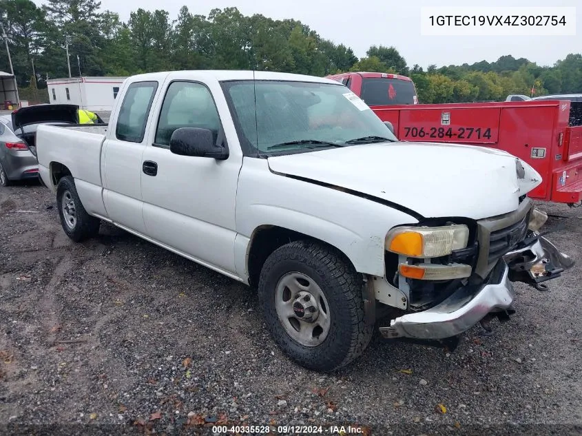 2004 GMC Sierra 1500 Work Truck VIN: 1GTEC19VX4Z302754 Lot: 40335528