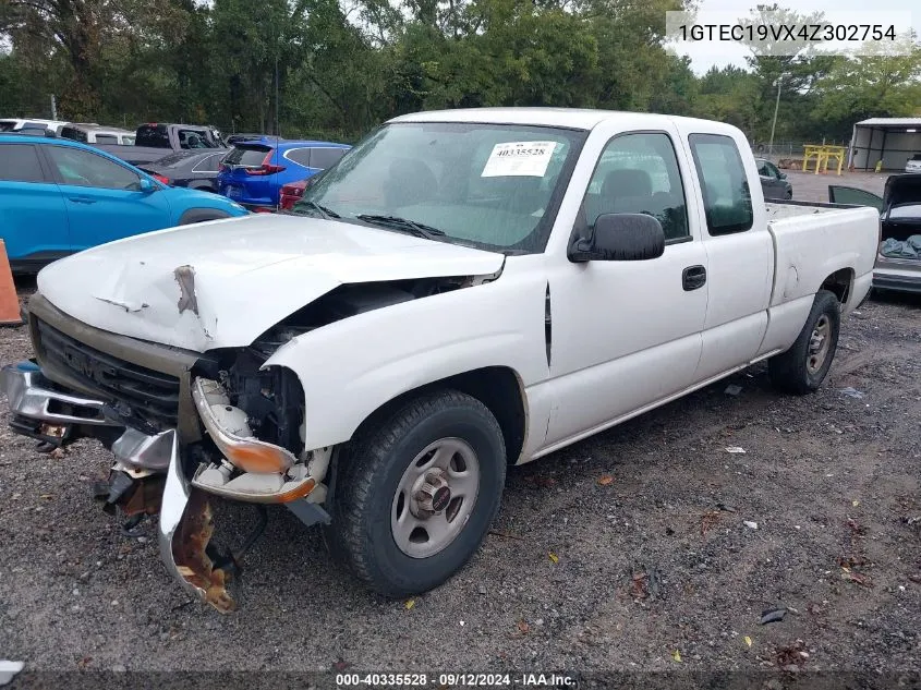 2004 GMC Sierra 1500 Work Truck VIN: 1GTEC19VX4Z302754 Lot: 40335528