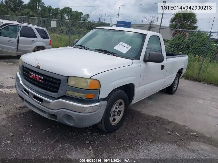 2004 GMC Sierra 1500 Work Truck VIN: 1GTEC14V94Z900213 Lot: 40350416