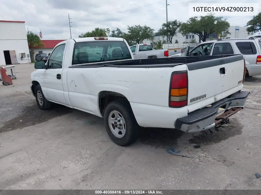 2004 GMC Sierra 1500 Work Truck VIN: 1GTEC14V94Z900213 Lot: 40350416