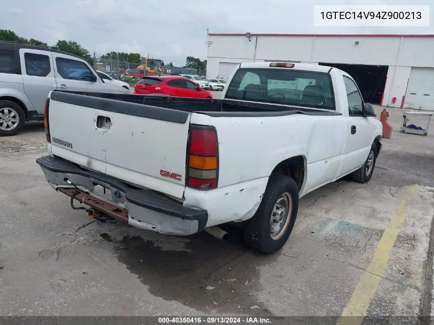 2004 GMC Sierra 1500 Work Truck VIN: 1GTEC14V94Z900213 Lot: 40350416