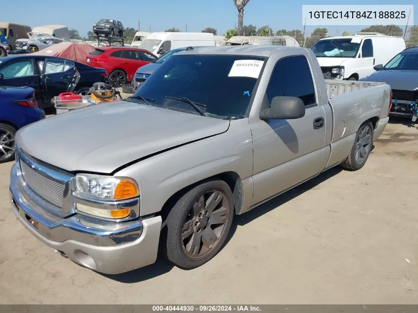 2004 GMC Sierra 1500 Sle VIN: 1GTEC14T84Z188825 Lot: 40444930