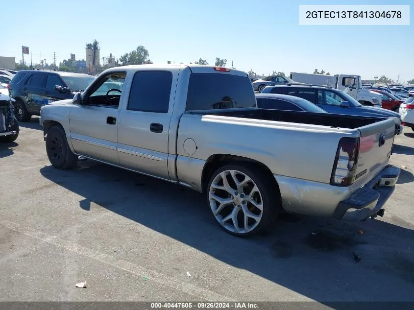 2004 GMC New Sierra C1500 VIN: 2GTEC13T841304678 Lot: 40447605