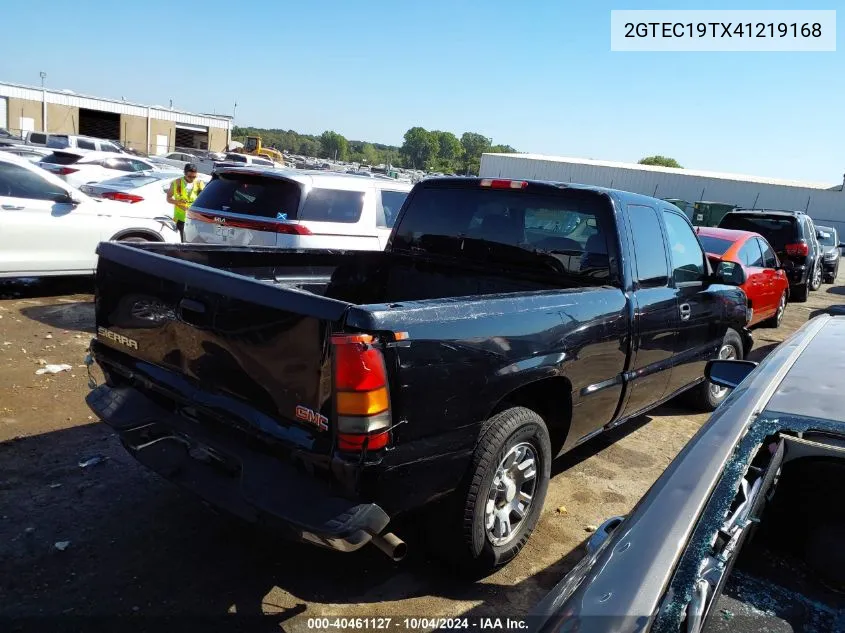 2004 GMC Sierra 1500 Sle VIN: 2GTEC19TX41219168 Lot: 40461127