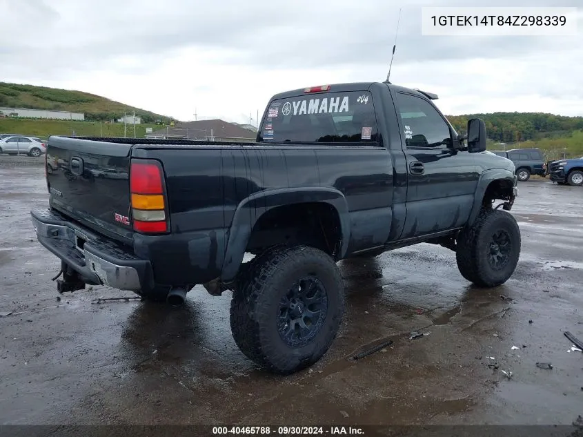 2004 GMC Sierra 1500 Sle VIN: 1GTEK14T84Z298339 Lot: 40465788