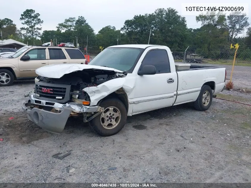 2004 GMC New Sierra C1500 VIN: 1GTEC14V64Z900699 Lot: 40467435