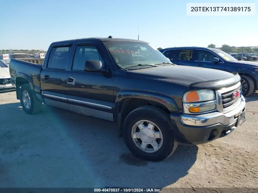 2004 GMC Sierra 1500 Sle VIN: 2GTEK13T741389175 Lot: 40470537