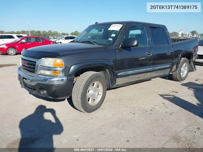 2004 GMC Sierra 1500 Sle VIN: 2GTEK13T741389175 Lot: 40470537