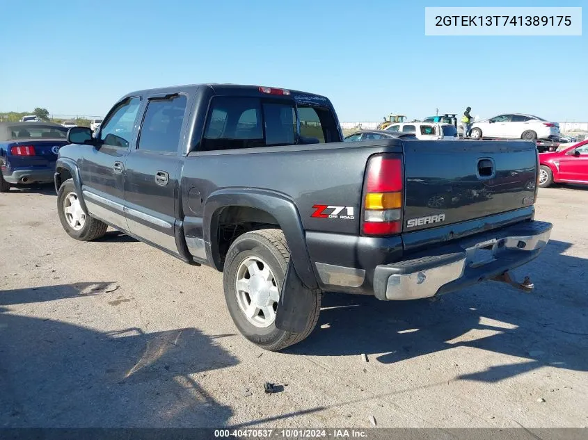 2004 GMC Sierra 1500 Sle VIN: 2GTEK13T741389175 Lot: 40470537