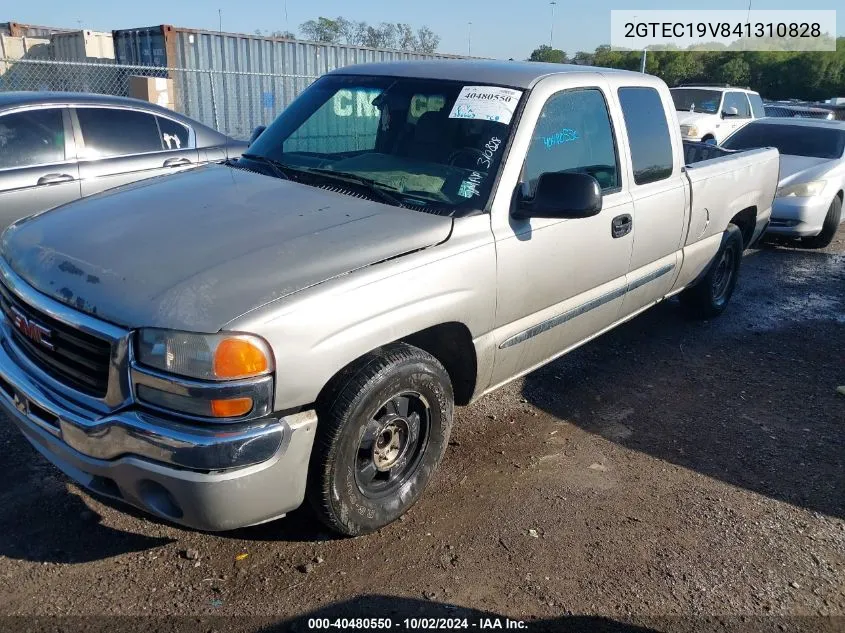 2004 GMC Sierra 1500 Sle VIN: 2GTEC19V841310828 Lot: 40480550