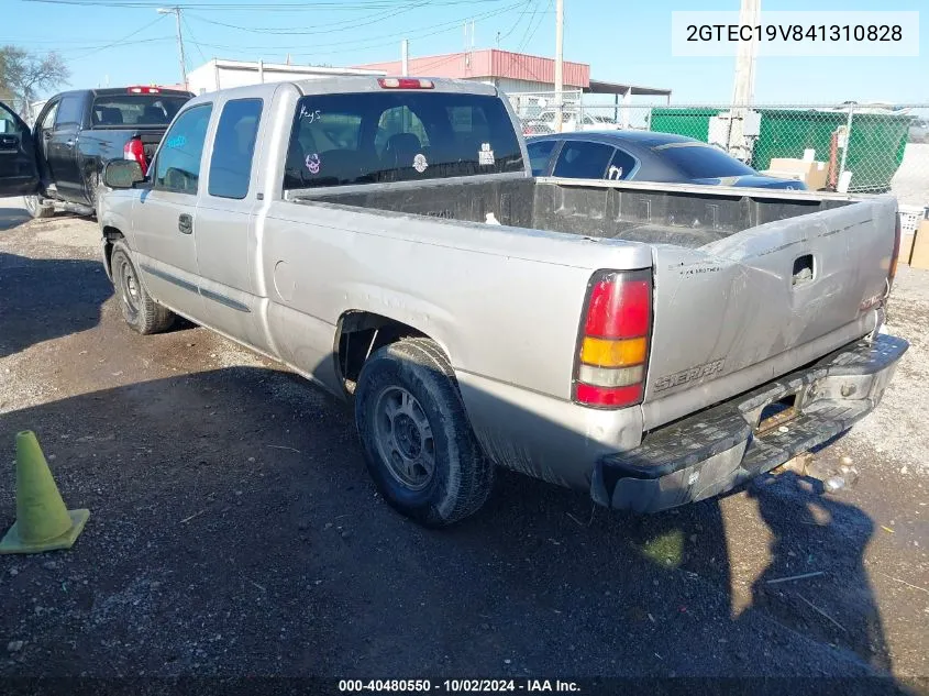 2004 GMC Sierra 1500 Sle VIN: 2GTEC19V841310828 Lot: 40480550