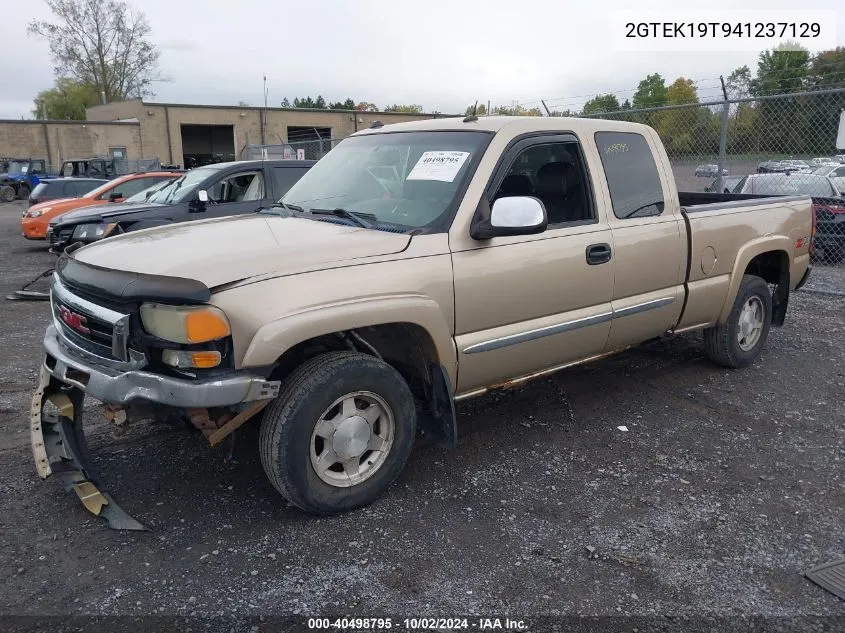 2004 GMC Sierra 1500 Slt VIN: 2GTEK19T941237129 Lot: 40498795