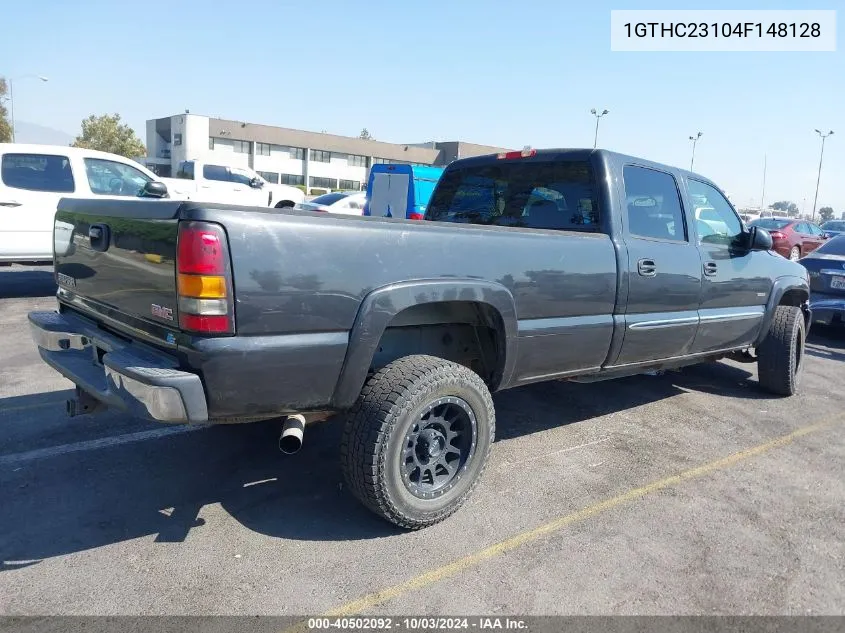 2004 GMC Sierra 2500Hd Sle VIN: 1GTHC23104F148128 Lot: 40502092