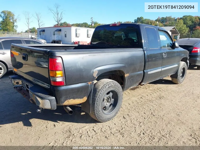 2004 GMC Sierra 1500 Slt VIN: 2GTEK19T841209094 Lot: 40586262