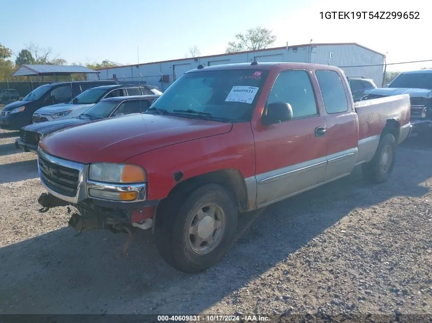 2004 GMC Sierra 1500 Slt VIN: 1GTEK19T54Z299652 Lot: 40609831