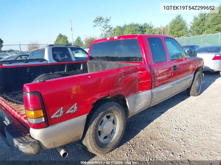 2004 GMC Sierra 1500 Slt VIN: 1GTEK19T54Z299652 Lot: 40609831