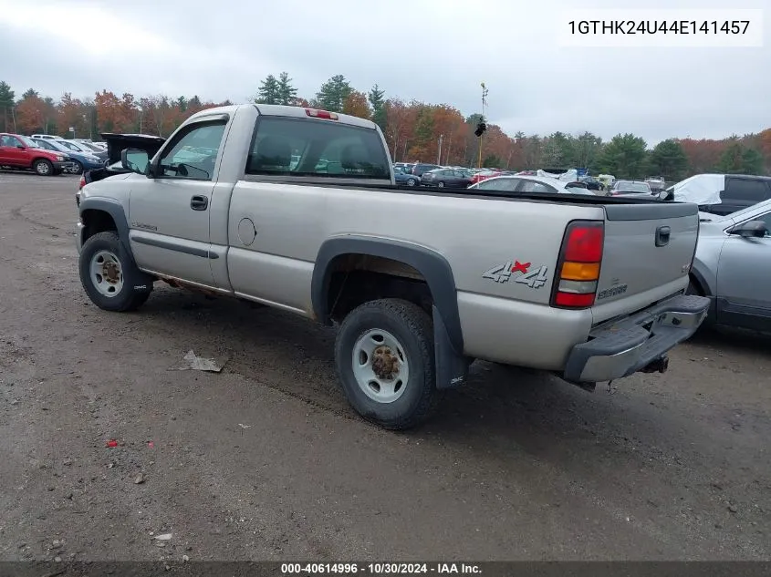 2004 GMC Sierra 2500Hd VIN: 1GTHK24U44E141457 Lot: 40614996