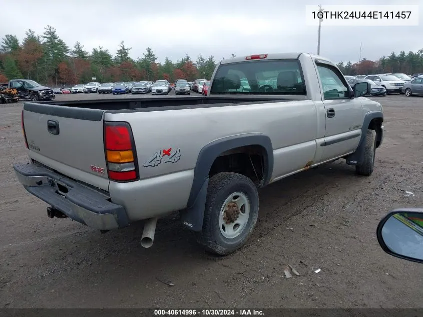 2004 GMC Sierra 2500Hd VIN: 1GTHK24U44E141457 Lot: 40614996