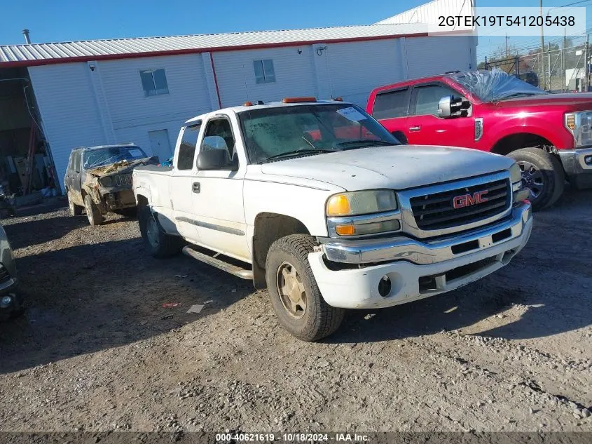 2004 GMC Sierra 1500 Slt VIN: 2GTEK19T541205438 Lot: 40621619