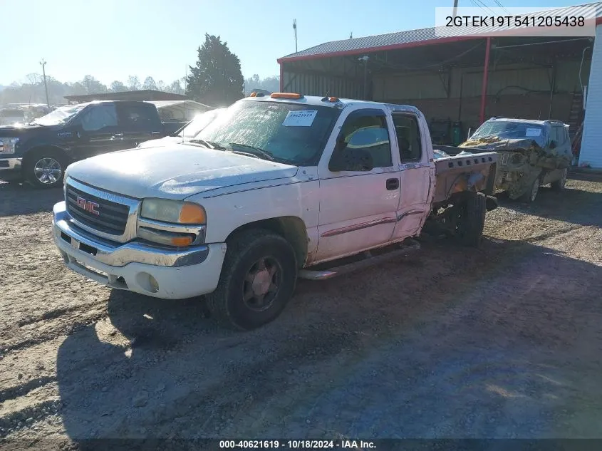 2004 GMC Sierra 1500 Slt VIN: 2GTEK19T541205438 Lot: 40621619