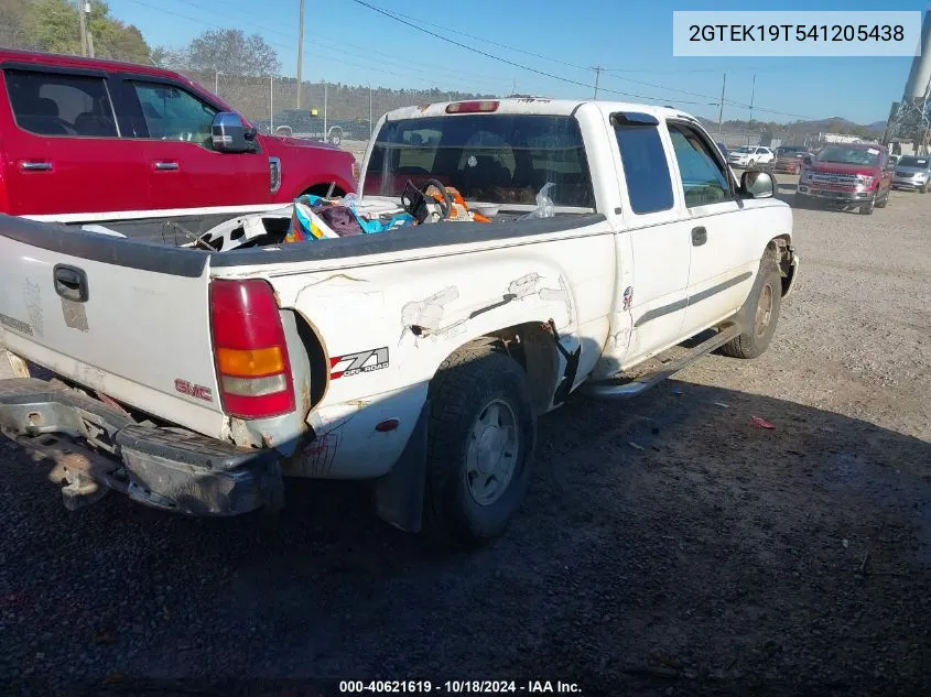 2004 GMC Sierra 1500 Slt VIN: 2GTEK19T541205438 Lot: 40621619