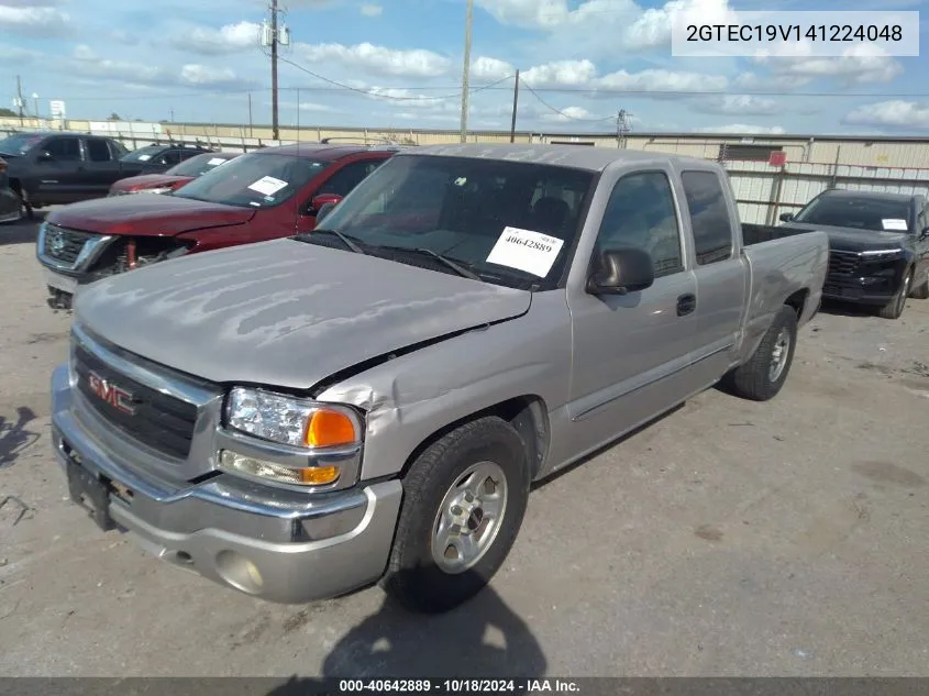 2004 GMC Sierra 1500 Sle VIN: 2GTEC19V141224048 Lot: 40642889