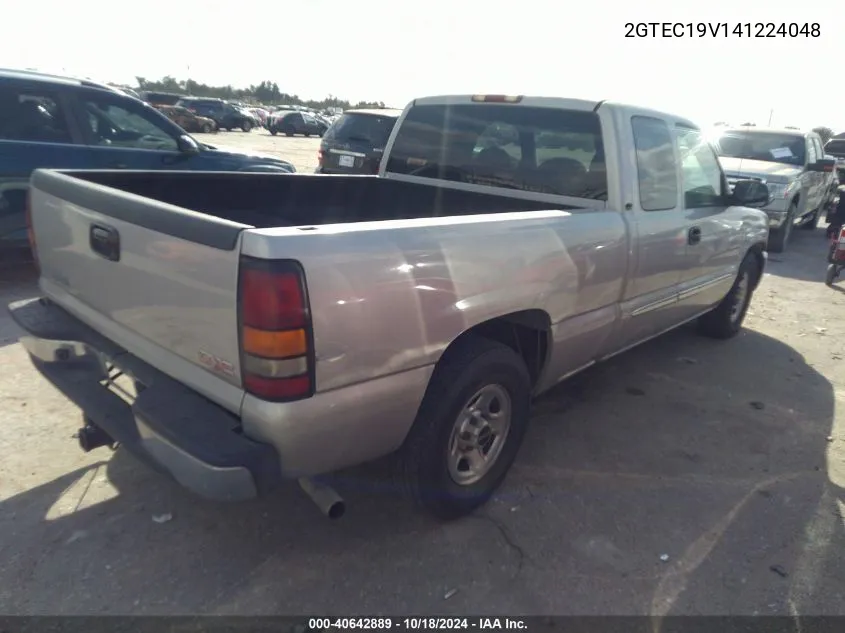 2004 GMC Sierra 1500 Sle VIN: 2GTEC19V141224048 Lot: 40642889