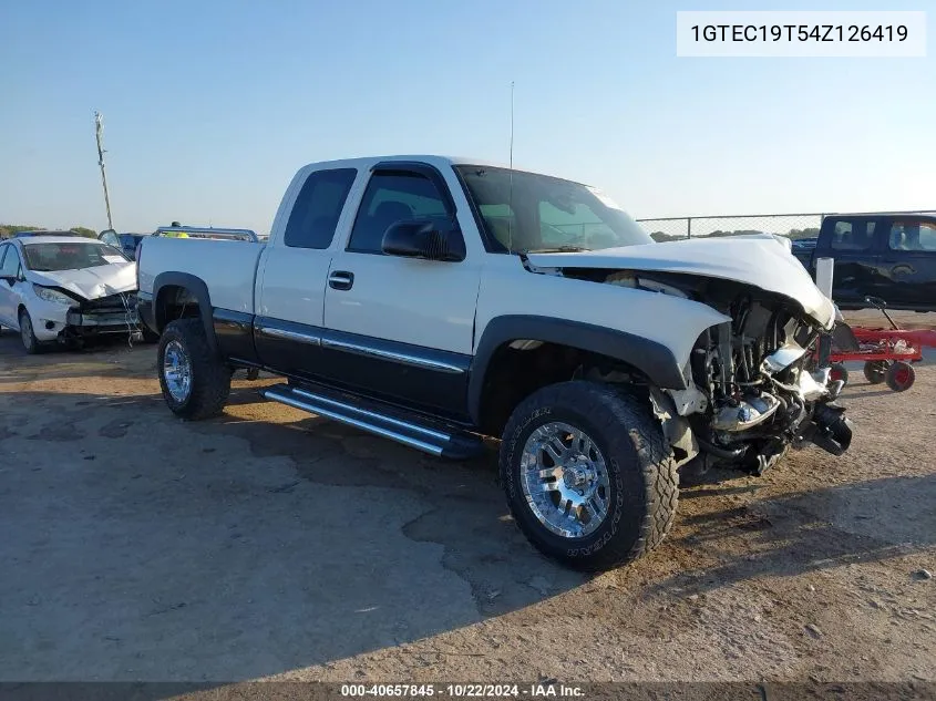 2004 GMC Sierra 1500 Sle VIN: 1GTEC19T54Z126419 Lot: 40657845