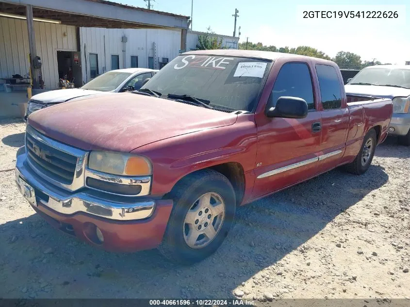 2004 GMC Sierra 1500 Sle VIN: 2GTEC19V541222626 Lot: 40661596