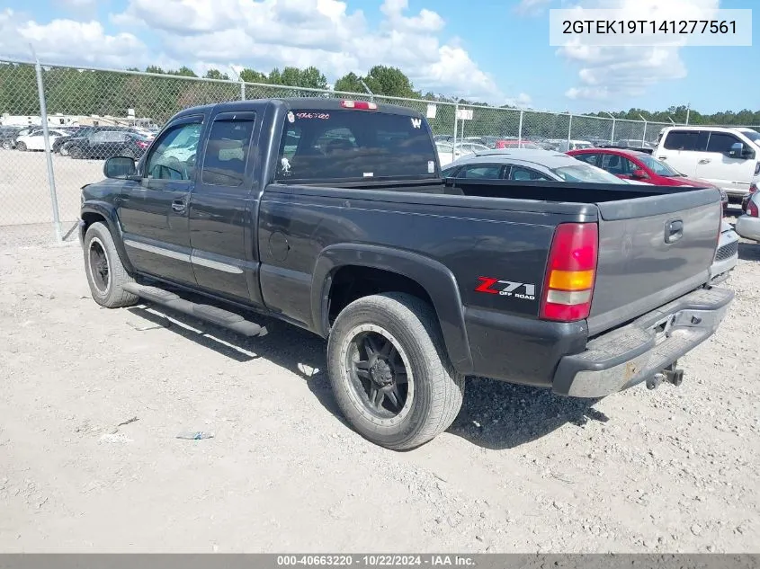 2004 GMC Sierra 1500 Sle VIN: 2GTEK19T141277561 Lot: 40663220