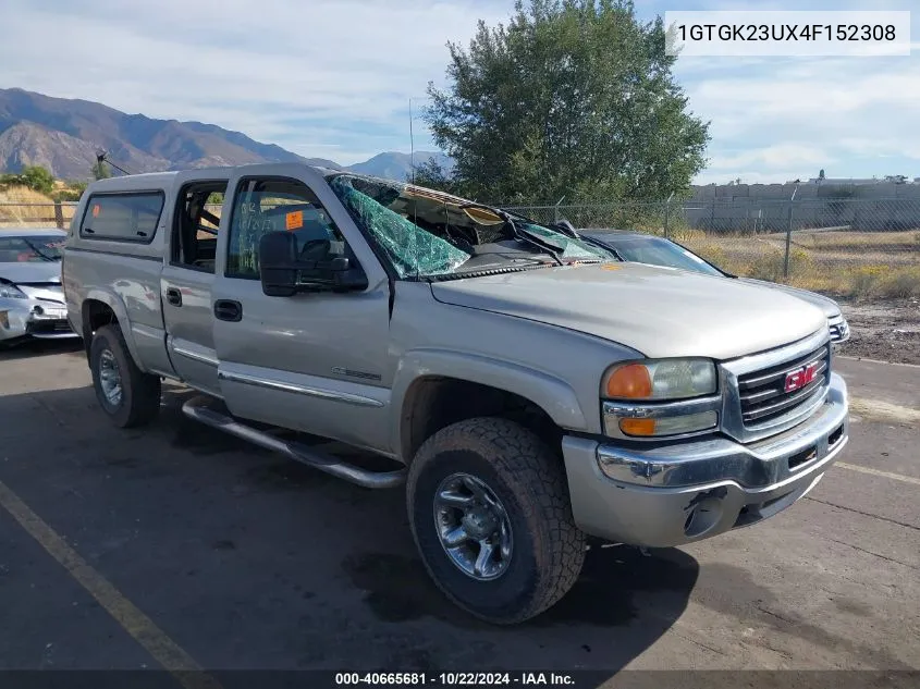 2004 GMC Sierra 2500 Sle VIN: 1GTGK23UX4F152308 Lot: 40665681