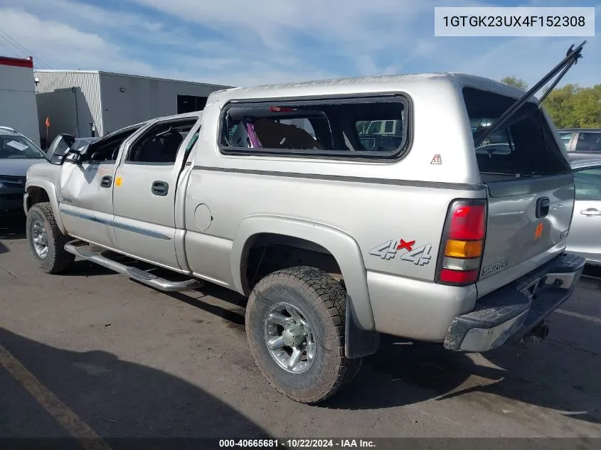 2004 GMC Sierra 2500 Sle VIN: 1GTGK23UX4F152308 Lot: 40665681