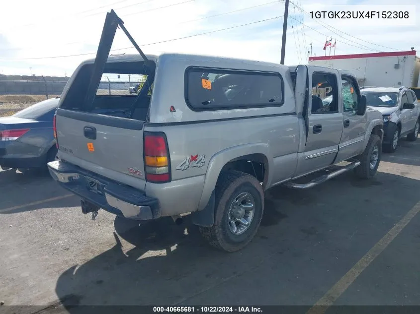 2004 GMC Sierra 2500 Sle VIN: 1GTGK23UX4F152308 Lot: 40665681