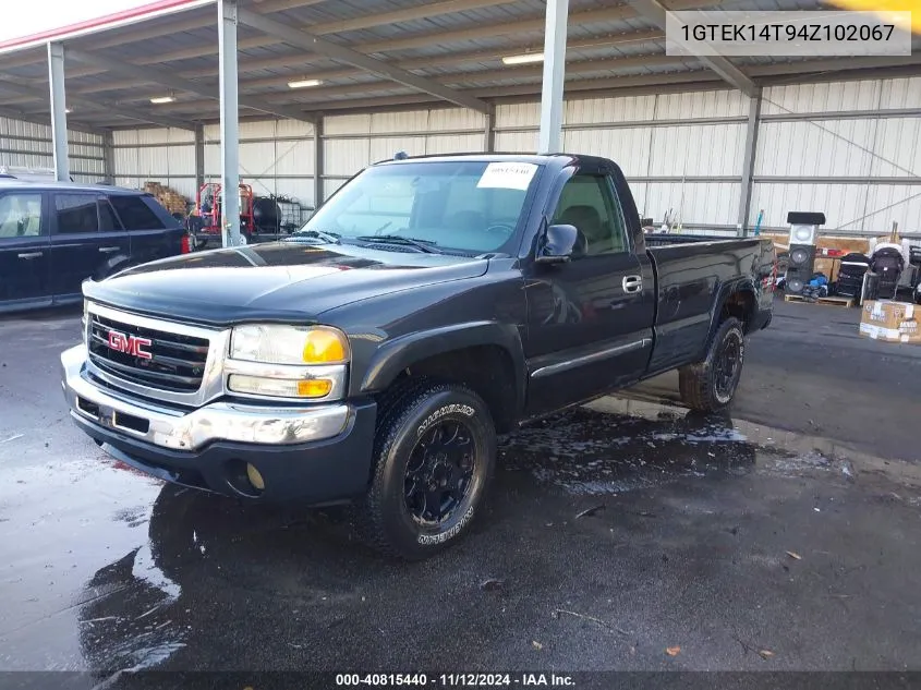 1GTEK14T94Z102067 2004 GMC Sierra 1500 Sle