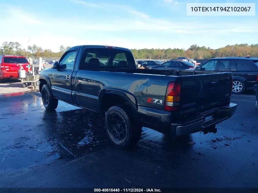 1GTEK14T94Z102067 2004 GMC Sierra 1500 Sle