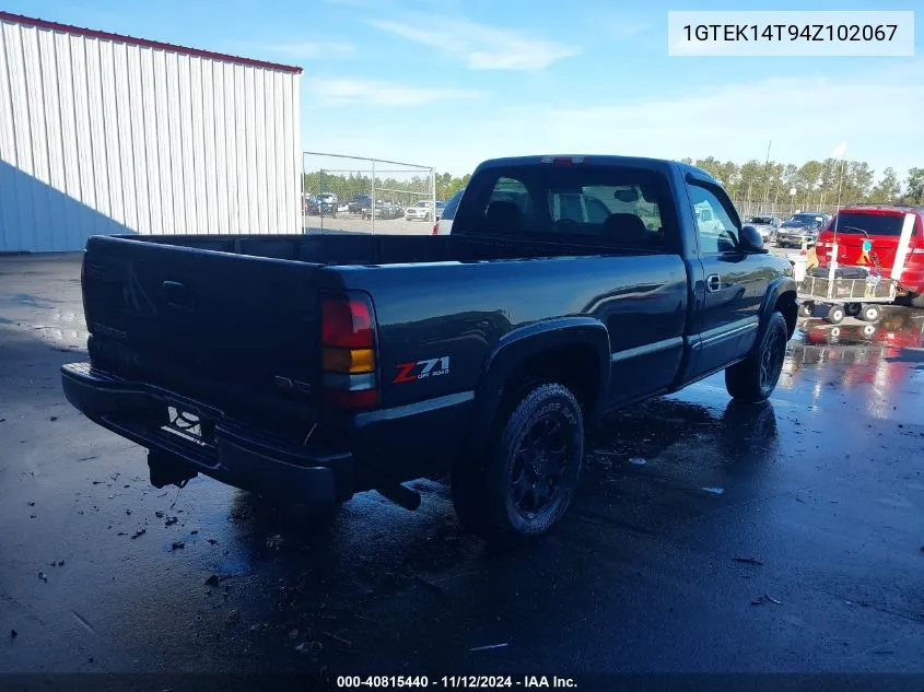 1GTEK14T94Z102067 2004 GMC Sierra 1500 Sle