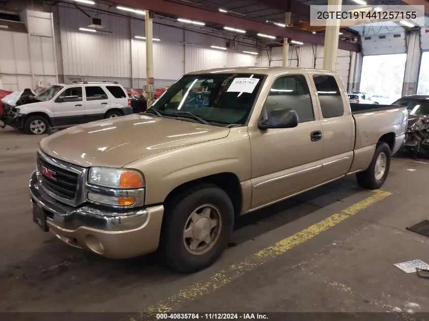 2004 GMC Sierra 1500 Sle VIN: 2GTEC19T441257155 Lot: 40835784